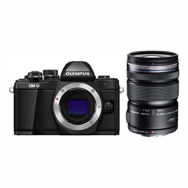 Digitální fotoaparát Olympus E-M10 Mark II + 12-50 černá barva
 Digitální fotoaparát Olympus E-M10 Mark II + 12-50 černá barva