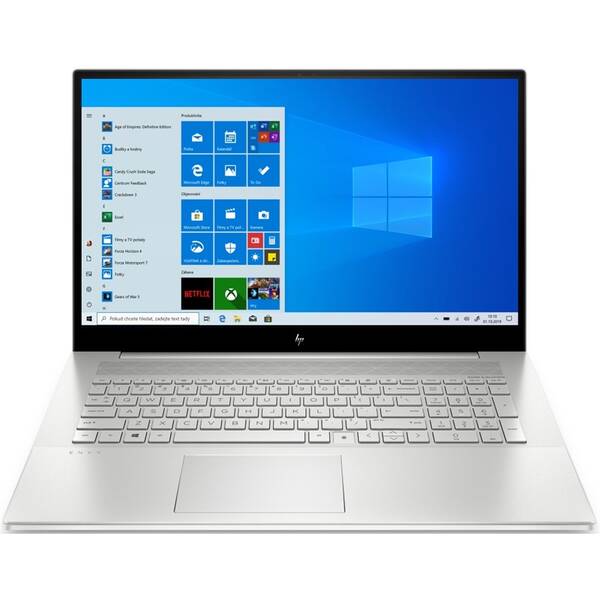 Notebook HP 17-cg0007nc stříbrná barva
