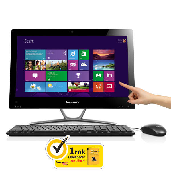 Počítač All In One Lenovo C540 černá barva
