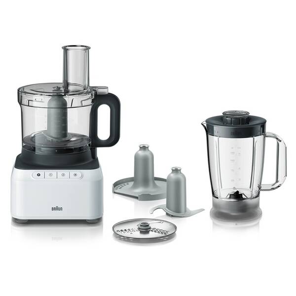 Kuchyňský robot Braun FP 3131.WH šedá barva
