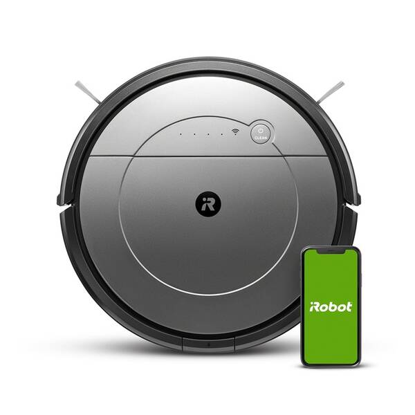 Robotický vysavač iRobot Roomba Combo 1138  šedá barva
