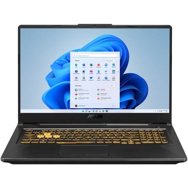 Notebook Asus TUF Gaming F17 šedá barva
