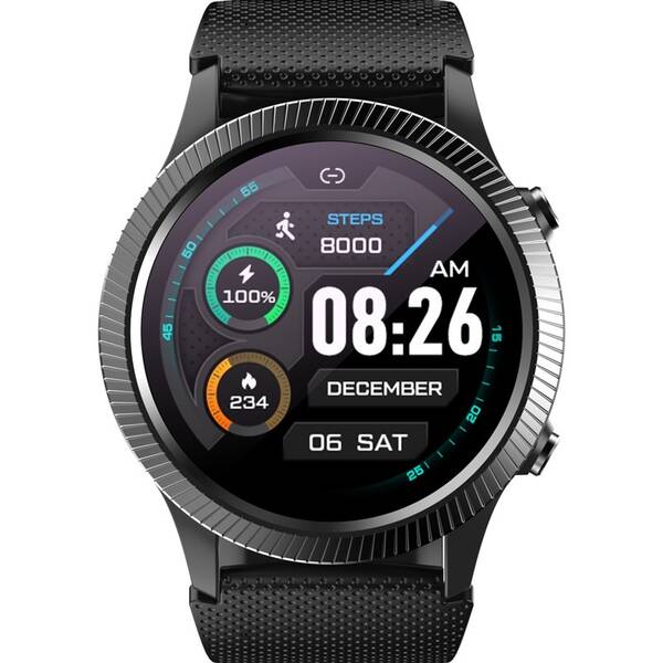 Chytré hodinky Carneo Athlete GPS černá barva
