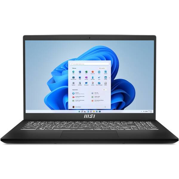 Notebook MSI Modern 15 B12M-427CZ černá barva
