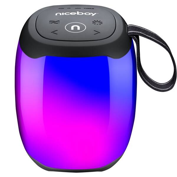 Přenosný reproduktor Niceboy RAZE Neon černá barva
