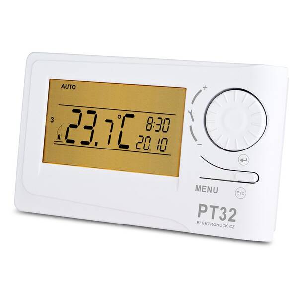 Termostat Elektrobock PT32 bílá barva
