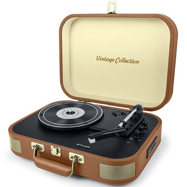 Gramofon MUSE MT-501 ATC hnědá barva
