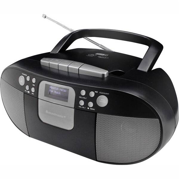 Radiomagnetofon s DAB+/CD Soundmaster SCD7800SW černá barva
