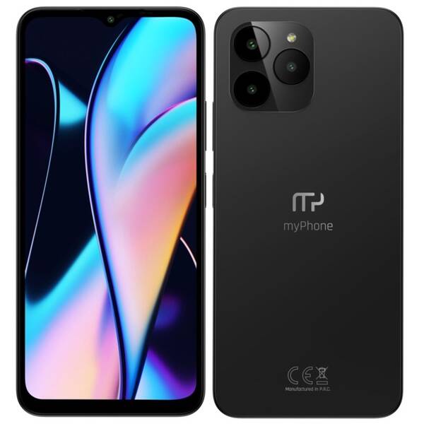 Mobilní telefon myPhone N23 6 GB / 128 GB černá barva
