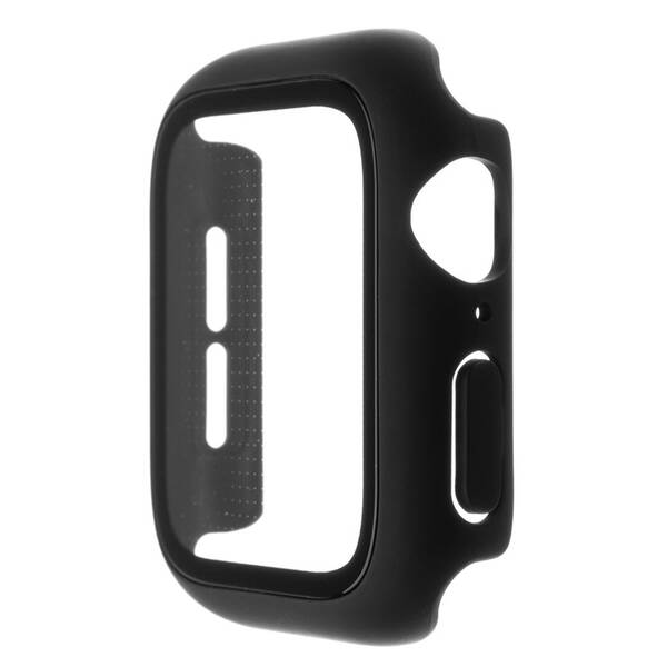 Ochranné pouzdro FIXED Pure+ s temperovaným sklem pro Apple Watch 44mm černá barva
