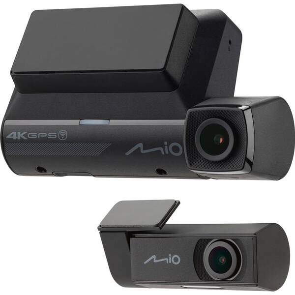 Autokamera Mio MiVue 955W Dual 4K GPS (s 2.5K zadní kamerou) černá barva
