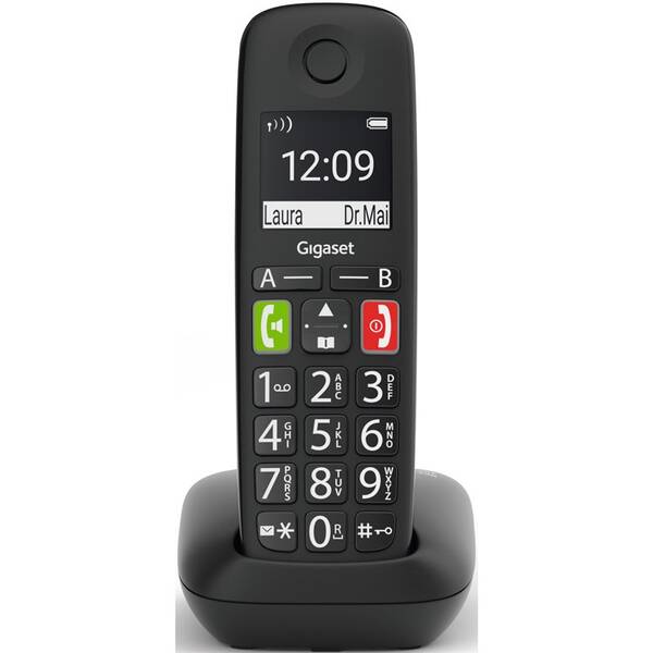 Domácí telefon Gigaset E290 černá barva
