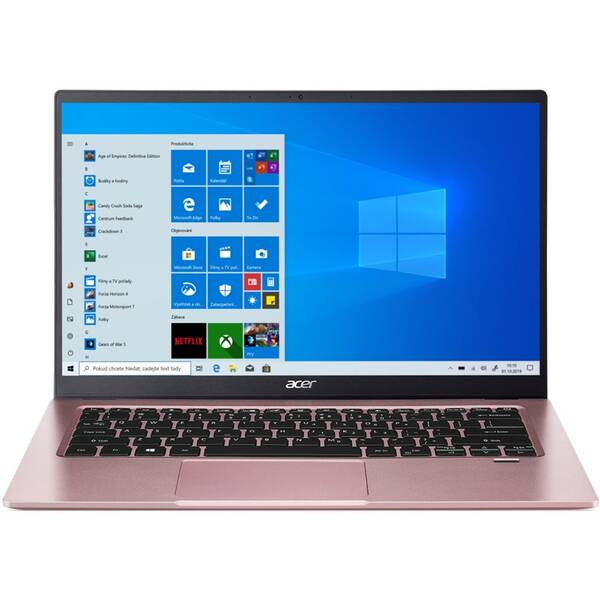 Notebook Acer 1 (SF114-34-P12Z) růžová barva
