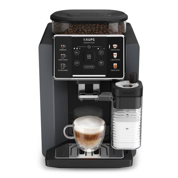 Espresso Krups EA912B10 Sensation Milk M90 antracitová barva
