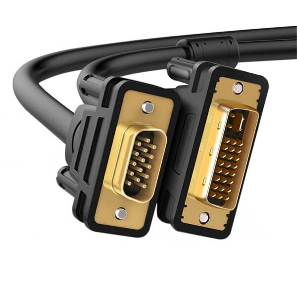 Kabel WG VGA/DVI-I Dual link, 1,5m černá barva
