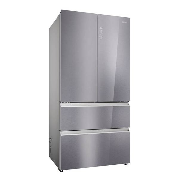 Chladnička s mrazničkou Haier HFR79F19EFGK stříbrná barva
