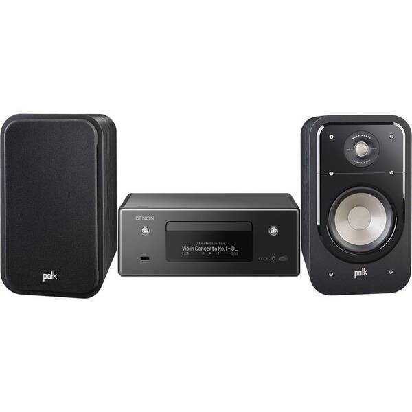 Mikrosystém Denon RCD-N11 DAB CEOL + repro Polk S20E černá barva
