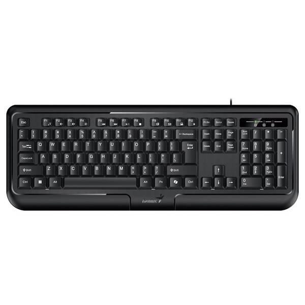 Klávesnice Genius KB-118 ver. II, copilot, USB, CZ+SK layout černá barva

