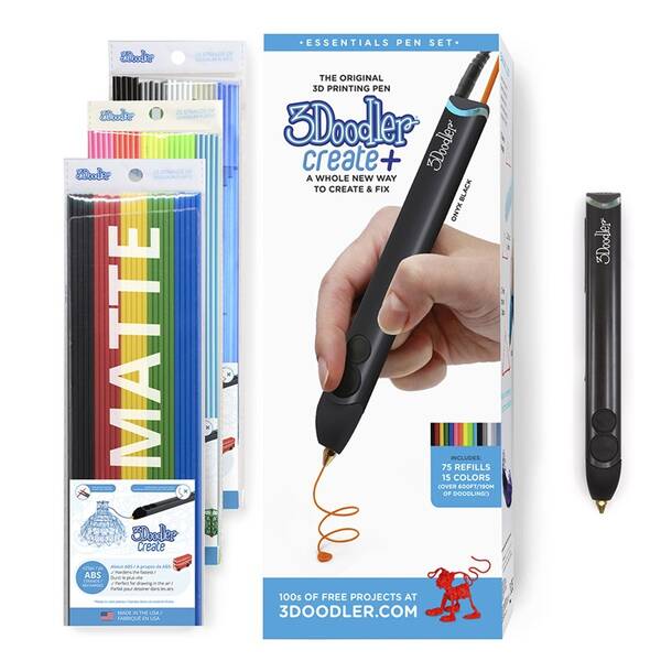 3D pero 3Doodler Create+ a 75 náplní a 5 šablon 

