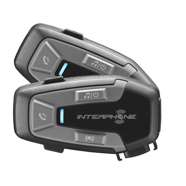 Handsfree Interphone U-COM6R pro uzavřené a otevřené přilbyTwin Pack černá barva
