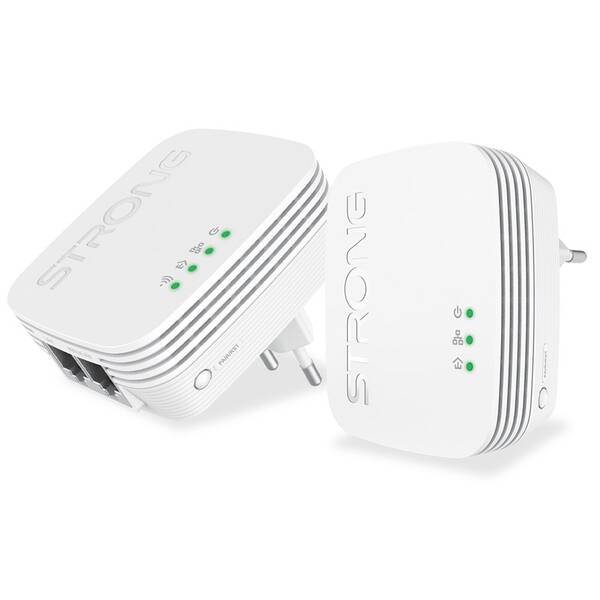 Síťový rozvod LAN po 230V Strong Wi-Fi 600 DUO MINI, 2 jednotky 
