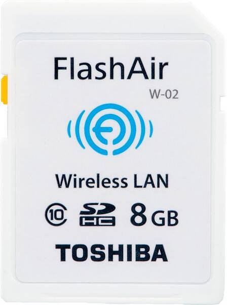 Paměťová karta Toshiba SDHC 8GB Flash Air Class 10 Wifi bílá barva
