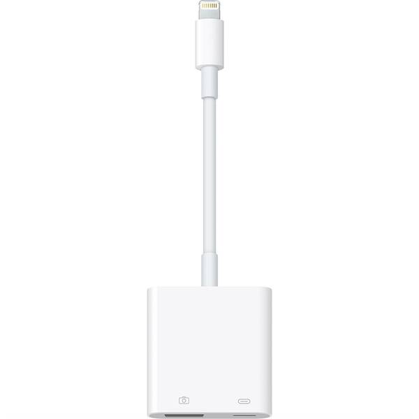 Redukce Apple Lightning / USB 3 adaptér fotoaparátu (2024) bílá barva
