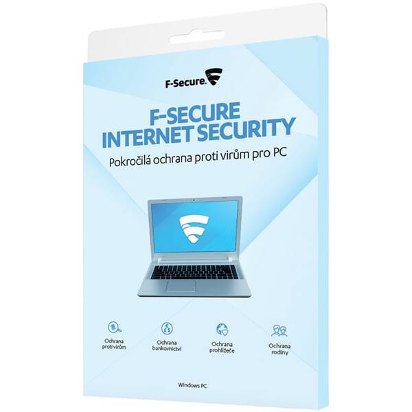 Software F-Secure INTERNET SECURITY, 3 zařízení / 2 roky, krabička 
