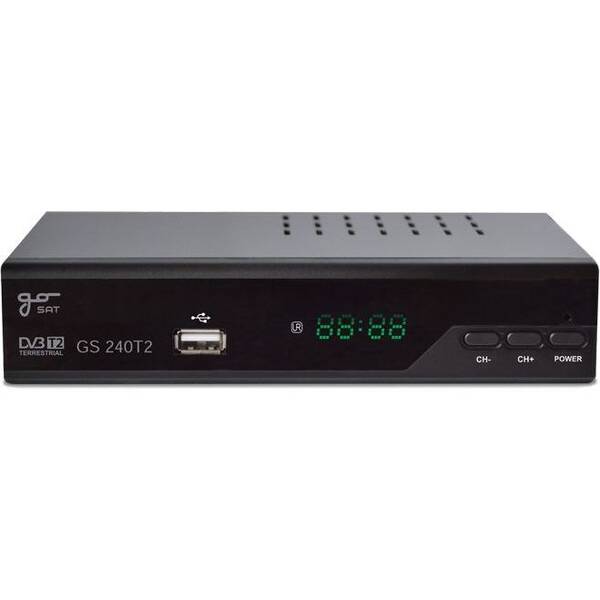 Set-top box GoSat GS240T2 černá barva
