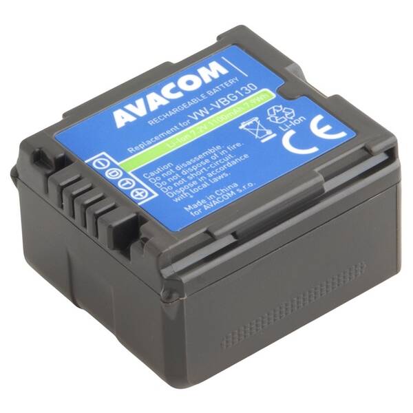 Baterie Avacom Panasonic VW-VBG130, DMW-BLA13 Li-Ion 7.2V 1100mAh 7.9Wh 
