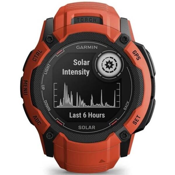 Chytré hodinky Garmin Instinct 2X Solar - Flame Red 
