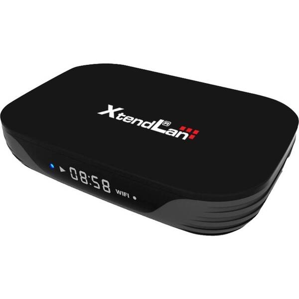 Multimediální centrum XtendLan Android TV box HK1T černá barva
