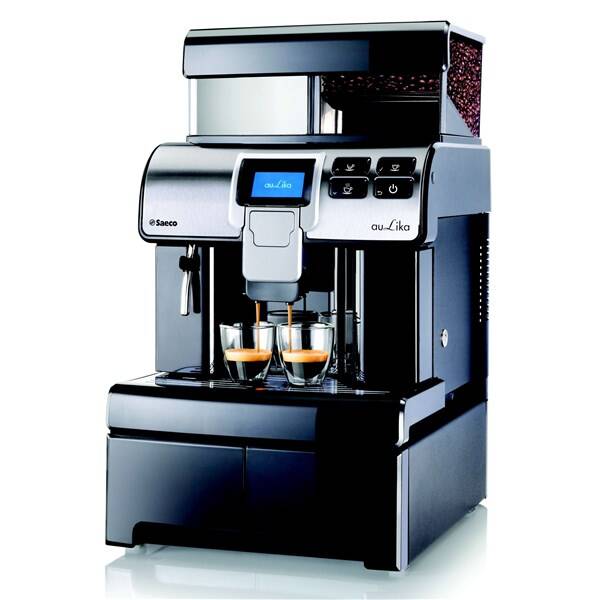 Espresso Saeco Aulika Office Black černá barva
