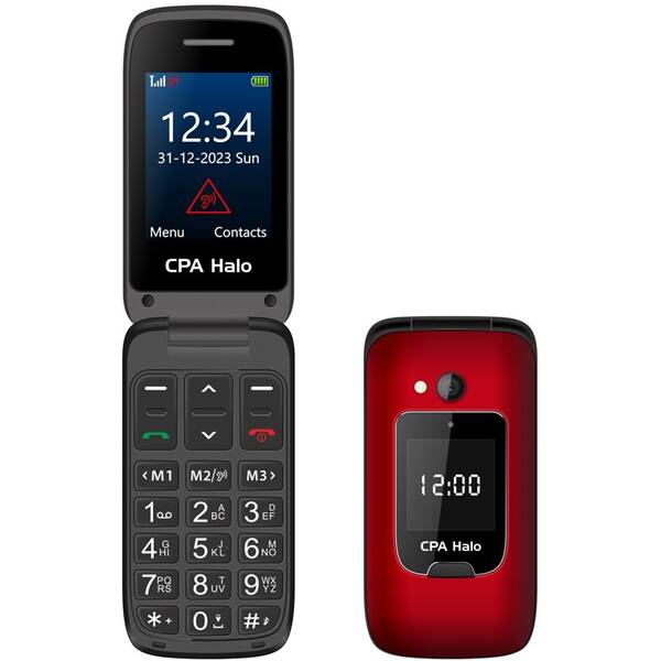Mobilní telefon CPA Halo 25 Senior červená barva

