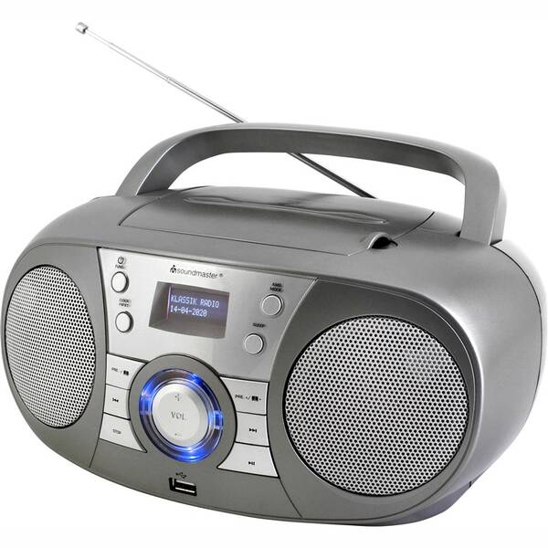 Radiopřijímač DAB+/CD Soundmaster SCD1800TI šedá barva
