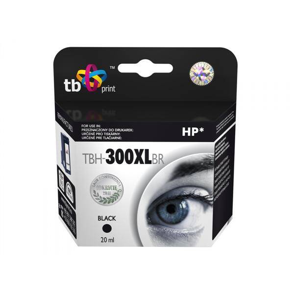 Inkoustová náplň TB HP CC641EE (No.300XL) Bk - kompatibilní černá barva
