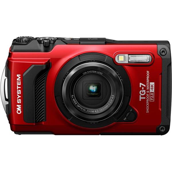 Digitální fotoaparát OM SYSTEM TG-7 červená barva
