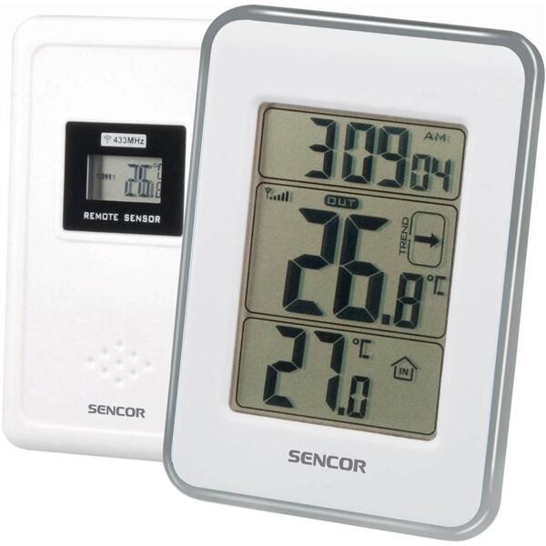 Teploměr Sencor SWS 25 WS stříbrná barva

