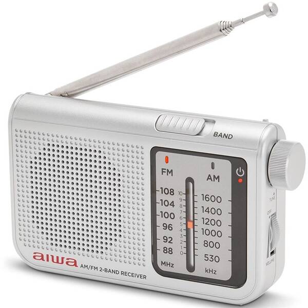 Radiopřijímač AIWA RS-55 stříbrná barva
