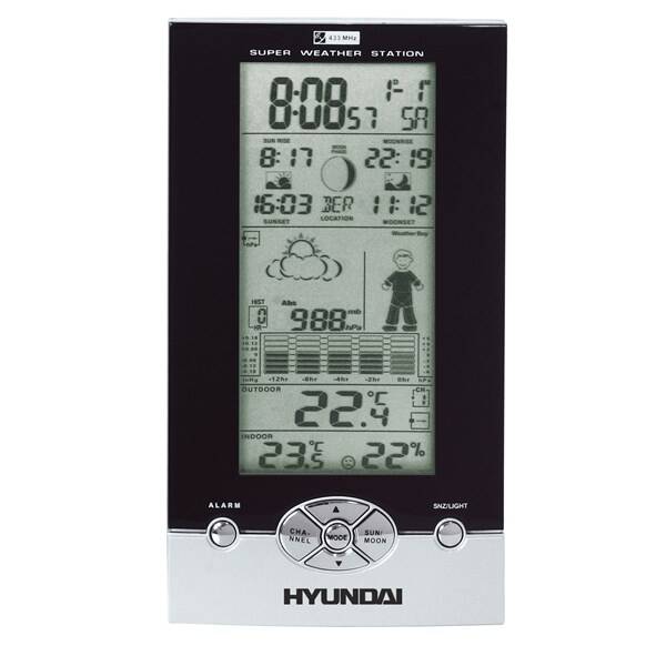 Meteorologická stanice Hyundai WS 1806 Boy šedá barva
