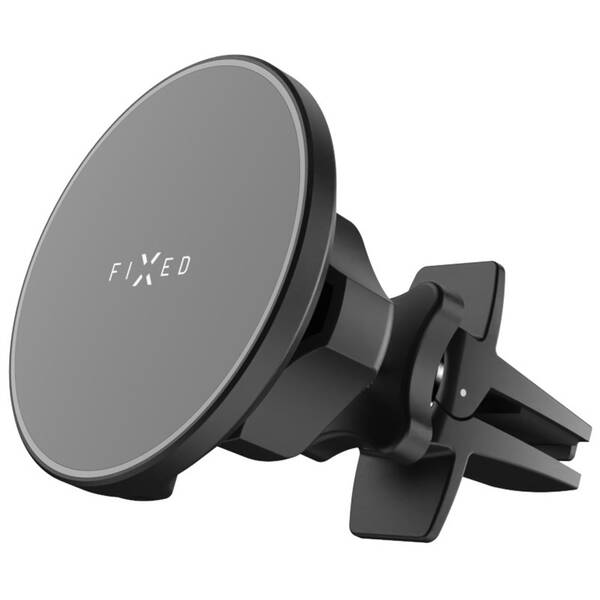 Držák na mobil FIXED MagRound s nabíjením, MagSafe, 15 W černá barva
