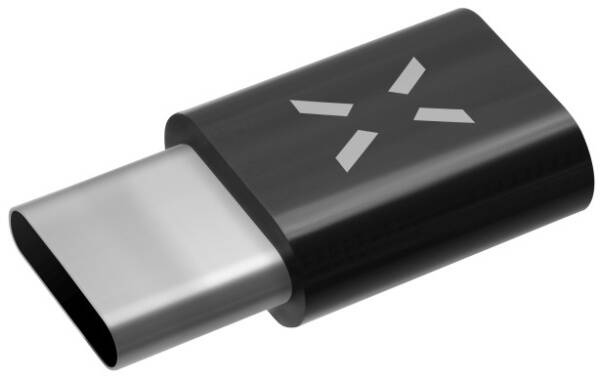 Redukce FIXED MicroUSB / USB-C černá barva
