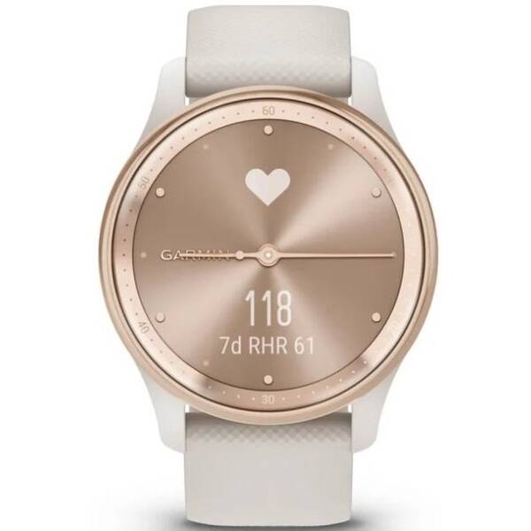 Chytré hodinky Garmin vívomove Trend - White Cream 
