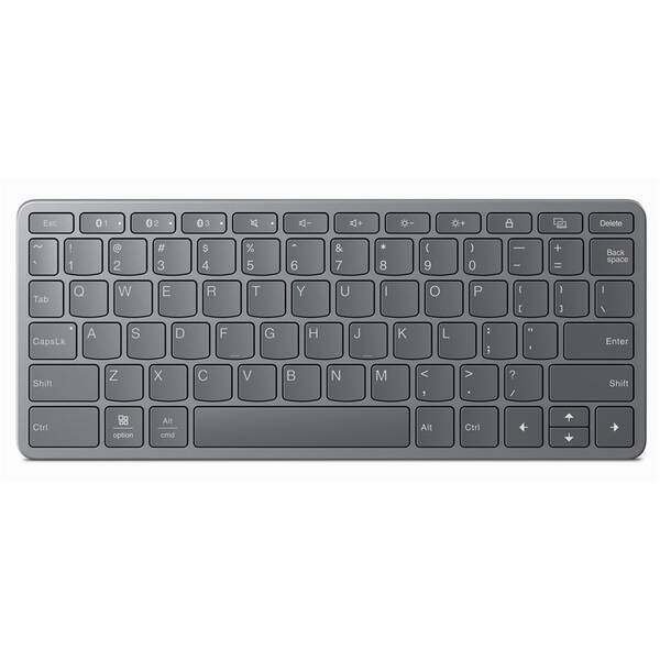 Klávesnice Lenovo Multi-Device, bezdrátová - CZ/SK Layout šedá barva
