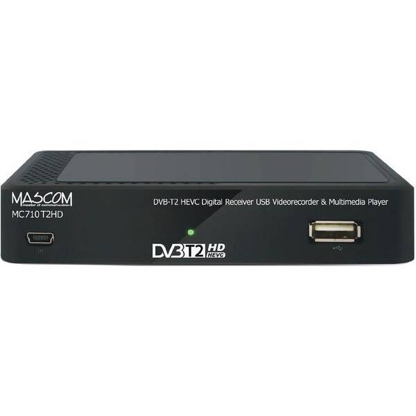 Set-top box Mascom MC710T2 HD černá barva
