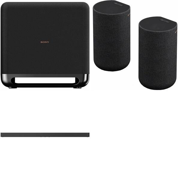 Soundbar Sony BRAVIA Theatre Bar 9 + subwoofer Sony SA-SW5 + repro Sony SA-RS5S (2 ks) černá barva
