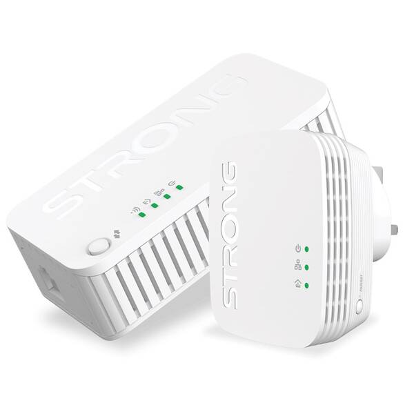 Síťový rozvod LAN po 230V Strong Wi-Fi 1000 DUO MINI, 2 jednotky bílá barva
