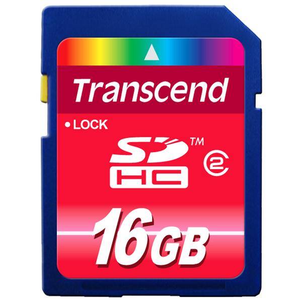 Paměťová karta Transcend 16GB Class2 modrá barva
