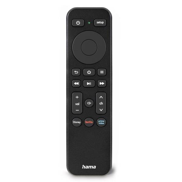 Dálkový ovladač Hama 2v1 Nano, univerzální černá barva
