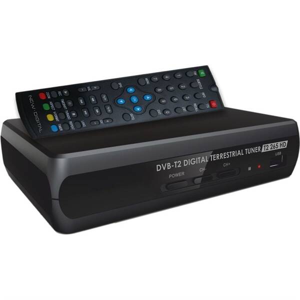 Set-top box NEW DIGITAL T2 265 HD černá barva
